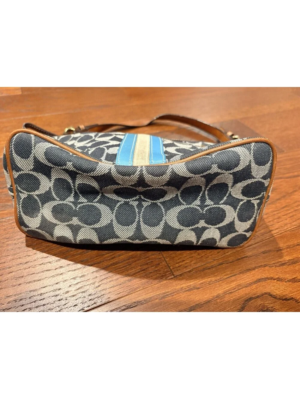 Y2K Coach Signature Denim Sufflette Mini Shoulder Bag Style 7041